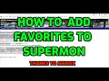 ADD FAVORITES TO SUPERMON - ALLSTAR node.