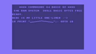 C64 one-liner, wave "animation" ;-)