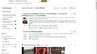 Scholarly Articles in EBSCO