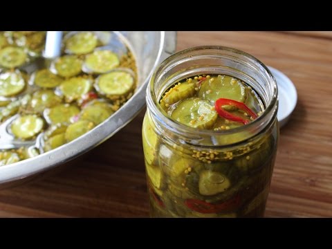 Recipe for small portions of bread and butter pickles from Tasty