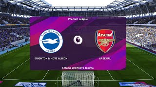 PES 2020 | Brighton vs Arsenal - Premier League | 20/06/2020 | 1080p 60FPS