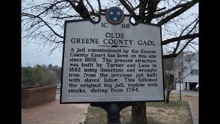 1882 OLDE GREENE COUNTY GAOL Historic site. That was interesting to see. Much history in Greeneville