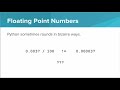 Intro Python- Floating Point Numbers