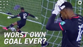 One of the WORST own goals in soccer history 😭 (Haiti vs. Canada, Concacaf World Cup Qualifying)