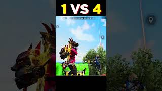 1 VS 4 MOMENT WITH LAUNCHPAD | GARENA FREE FIRE #shorts #youtubeshorts