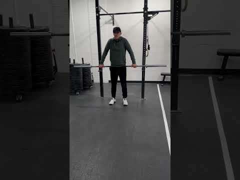 Wide Grip Barbell Shrugs - YouTube