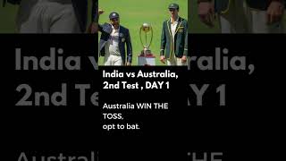 AUS win the TOSS🔥 IND VS AUS 2ND TEST MATCH #trending #live #cricket #shorts