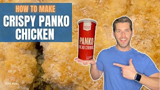 Panko Breaded Oven Fried Chicken Recipe - how to make crispy oven baked panko chicken
