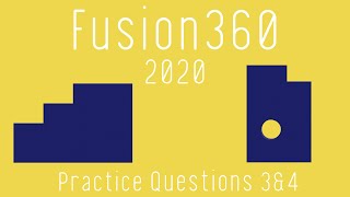 【Fusion360の使い方】基礎練習③④ 押し出しコマンド  4K／How to use Fusion 360 Basic ③④