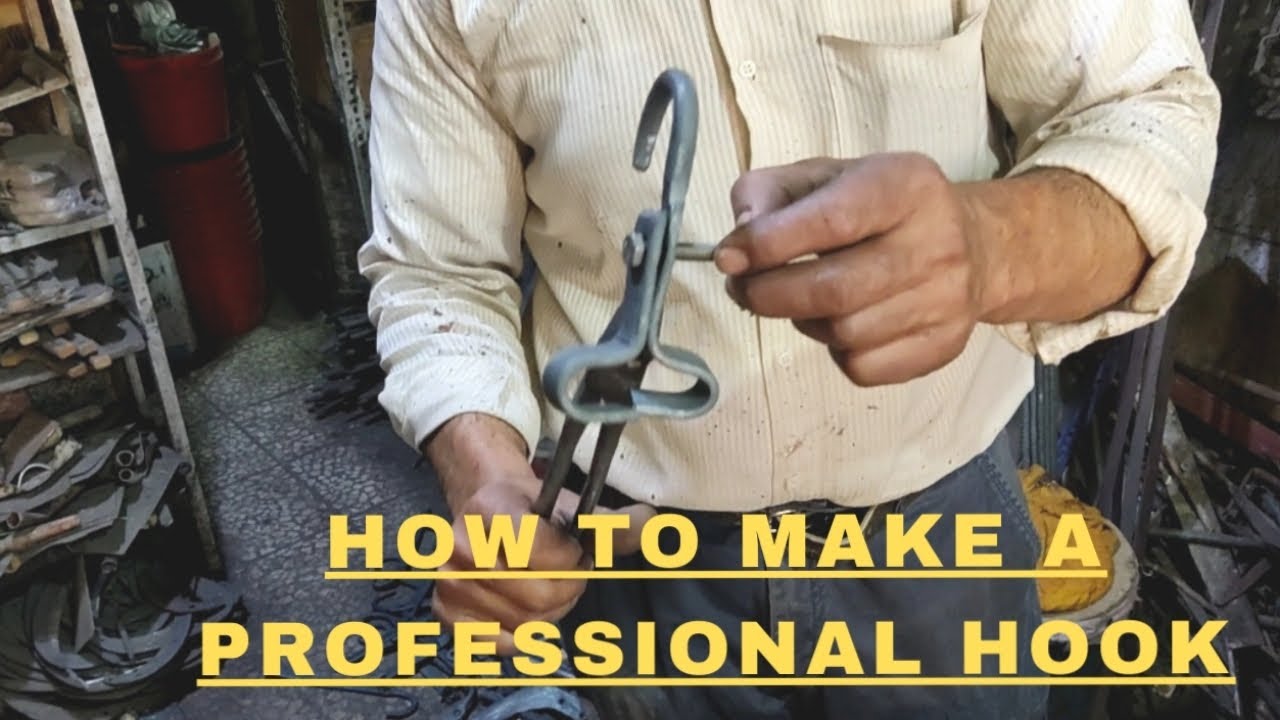 An Iron Hook Making Craziest Iron Hook Ever Made Blacksmithing
