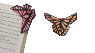 Easy handmade paper butterfly bookmark II Paper Butterfly Bookmark II Craft House