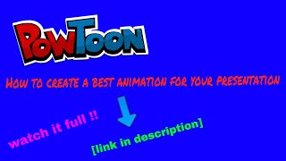 create a animation for your presentation.