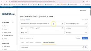 EBSCO Subject Heading Search Nov 25