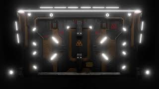 Spaceship door #11 opening & closing with sound (green screen video) #scifi