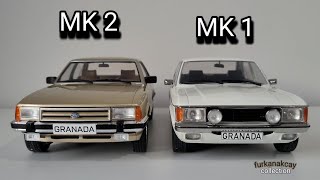 1/18 Scale Ford Granada MK1 and Granada MK2 Diecast Model Cars by MCG