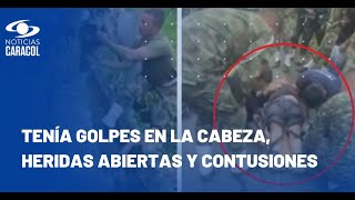 Soldados hacen una soga con sus uniformes y rescatan a ciclista que cayó a un abismo en Mocoa