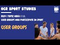 1.1 User Groups | R184 | Cambridge National Sport Studies