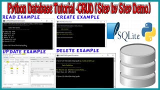 Python Database CRUD | Python Sqlite3 Database | Connect Sqlite database with Python