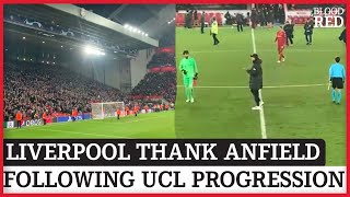 Liverpool Players THANK Anfield Following Champions League Progression! | Liverpool 0-1 Inter Milan