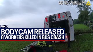 Bodycam video shows response to deadly bus crash