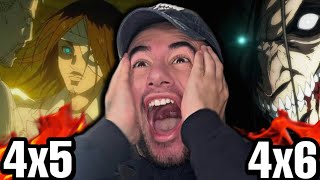 ATTACK ON TITAN 4x5 AND 4x6 (REACTION)