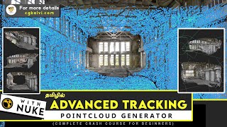 Create 3D Scene from video | Nuke Pointcloud generator tamil