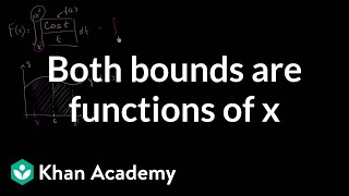 Finding derivative with fundamental theorem of calculus: x is on both bounds | Khan Academy