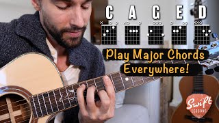 How to Use the CAGED System to Play EVERY Major Chord