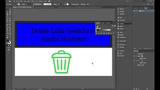 Delete Color Swatches in Adobe Illustrator