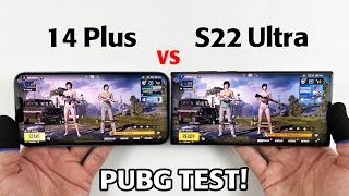 iPhone 14 Plus vs Galaxy S22 Ultra PUBG TEST - 14 Plus is KILLING it!