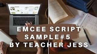 DISTRICT CONFERENCE EMCEE SCRIPT || Teacher Jess Emcee Script Sample #5