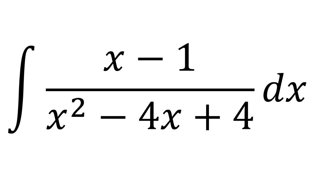 Integration By Partial Fractions - Repeated Linear Factors - YouTube