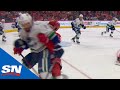 Conor Garland Catches Filip Zadina With High Reverse Hit