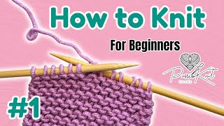 How to Knit The Knit Stitch for Beginners | The Garter Stitch | PassioKnit Kelsie