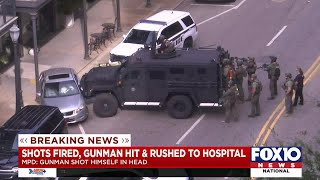 Standoff ends outside Mobile Government Plaza; police say gunman shot himself