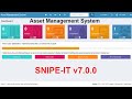 SNIPE-IT v7.0.0 Asset management system || Download & Install on localhost using xampp in windows