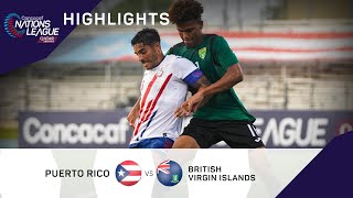 Liga de Naciones Concacaf 2022 Resumen | Puerto Rico vs Islas Vírgenes Británicas