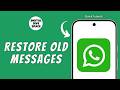 How To Restore WhatsApp Messages On iPhone ?