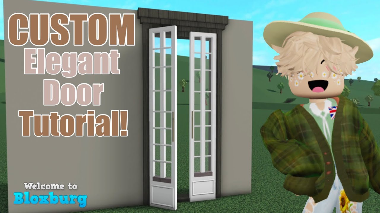 CUSTOM Bloxburg Elegant Door Tutorial! - YouTube