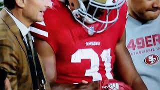 49ers broke arm #31