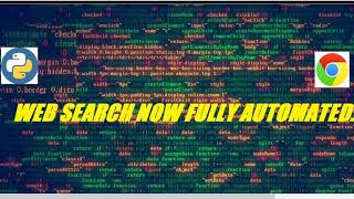Easy automation of chrome web browsing using python (selenium)