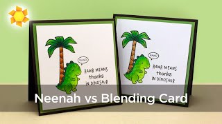 Neenah Solar White vs Blending Card for Copic Markers
