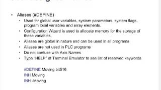 ACR9000 Basic Programming Part 7: User Variables, Flags and Arrays