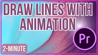 How to Draw Line with Animation Tutorial  Premiere Pro CC #adobepremierepro