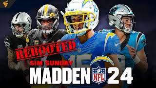 Chargers vs Raiders | at Panthers | at Steelers - Madden Simulation (2024) | Director LIVE