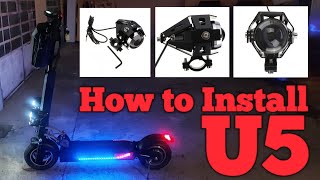 How to install U5 Led Light to KUGOO M4