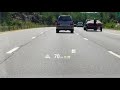 On road demonstration of Mazda's Active Driving Display.