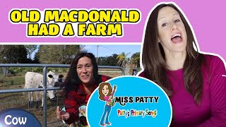 Learn Old MacDonald Had a Farm Children's Song Nursery Rhyme | Real Animals  Patty Shukla