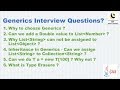 Java Generics Interview Questions ||  Java Generics very important tricky interview questions