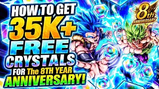 🔥 How To Get 35,000K+ FREE CHRONO CRYSTALS For The Anniversary! RECORD HIGH! (Dragon Ball Legends)